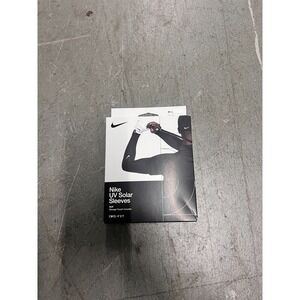 Nike UV Solar Golf Sleeves Unisex M-L Black Dri-FIT Stretch Performance w/ Pouch